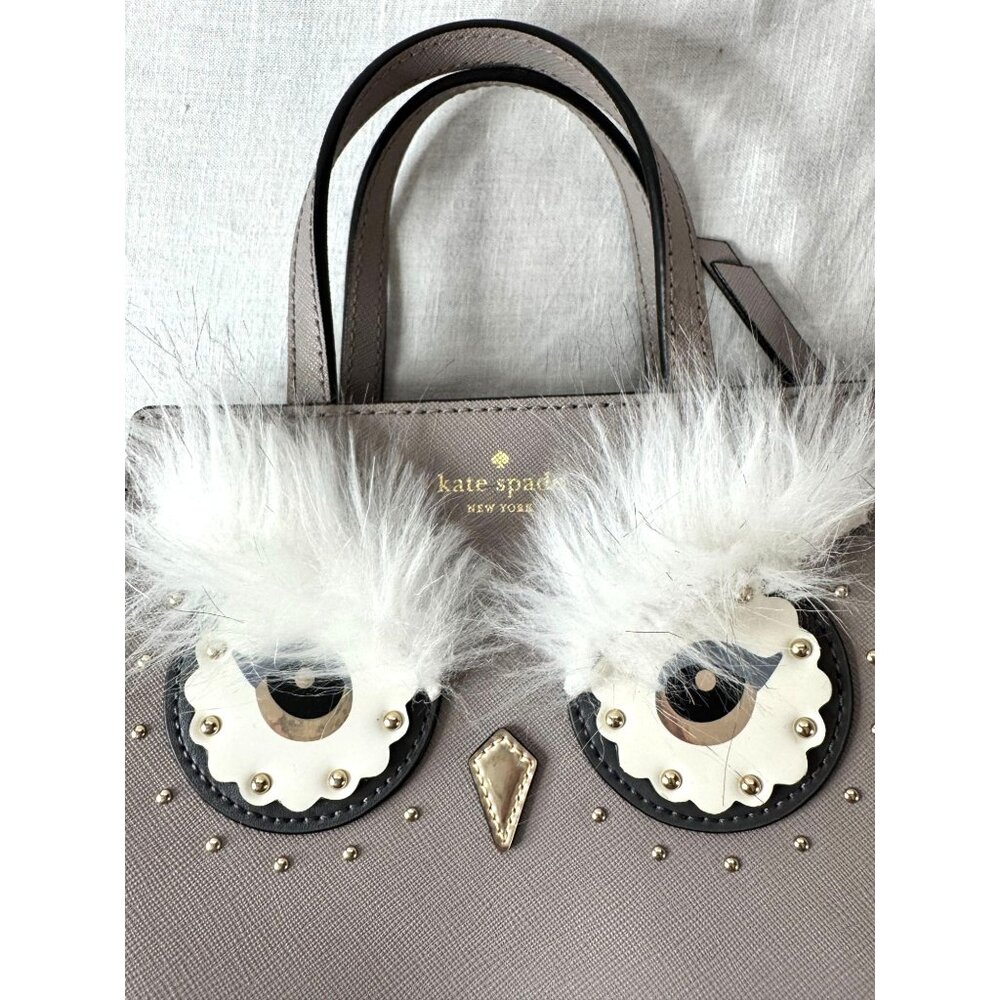 Kate Spade SET OF 4 - Owl-Themed Bag, Cardholder & Keychain Set with Dustbag - Picture 5 of 15